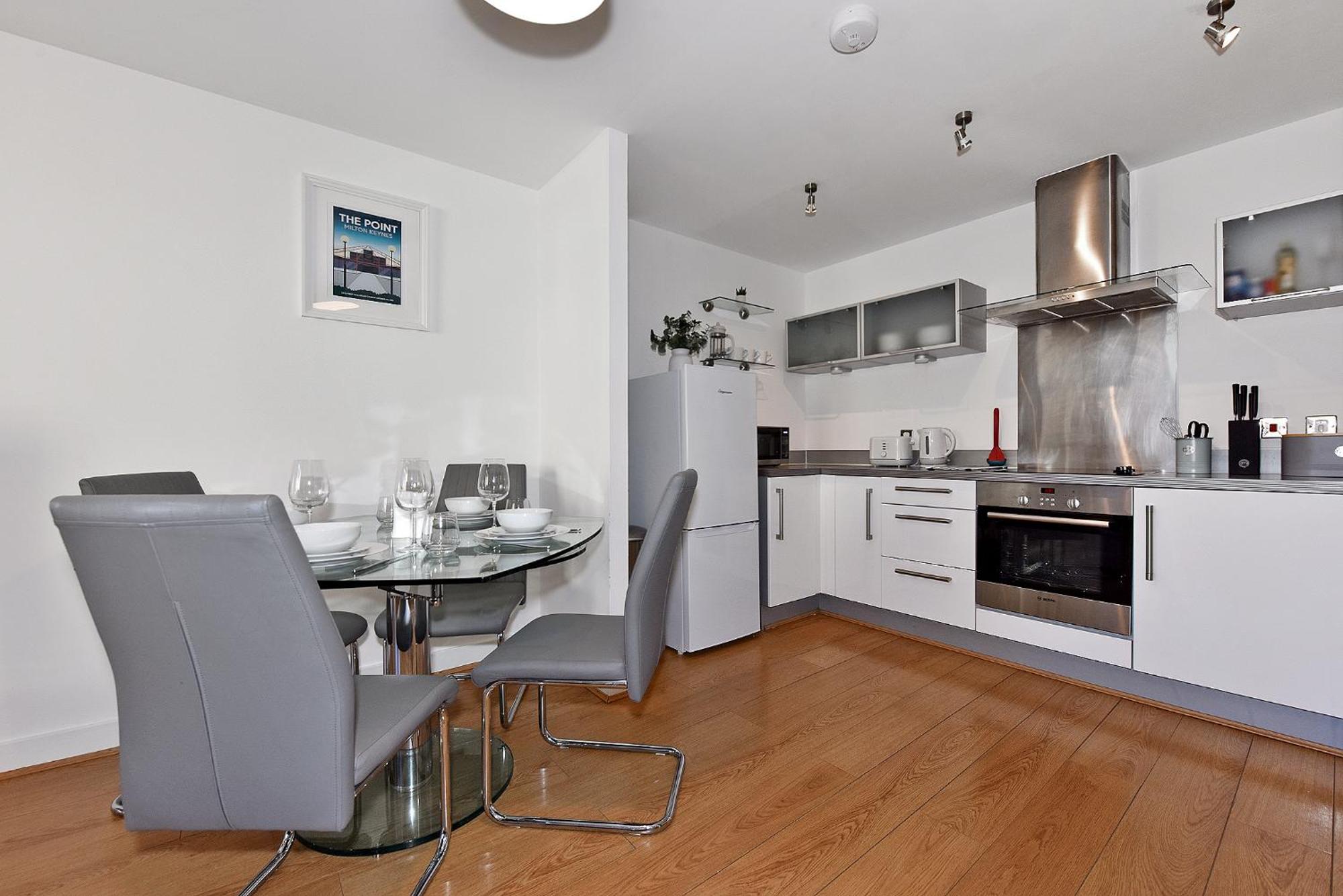 The Vizion Serviced Apartments From Pincott Properties - Free Parking, Private Balcony, And Wifi Milton Keynes Camera foto